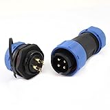 SODIAL(R) 21mm 4ピン航空プラグの接続防水ケーブルグランド　キャップ