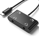 Cubilux USB C イヤホン 2分配器（独立音量調整機能付き） 音声共有 タイプ C オーディオ スプリッター、対応iPhone 15+/15 Pro Max、iPad 10 iPad Pro iPad Air 5/4、Samsung S23/S22/S21 Ultra Note 20/10 Tab S9/S8/S7、Pixel 8/7/6 Pro 7a/6a 5