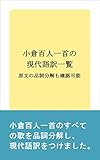 小倉百人一首の現代語訳一覧: 原文の品詞分解も確認可能