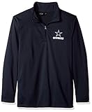 NFLダラス・カウボーイズユニセックスすべてstarall Star Tech Fleece 1 / 4 Zip、海軍、ミディアム