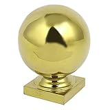 uxcell 階段装飾 中空ボール 51mmx51mm正方形ベース 304ステンレス鋼