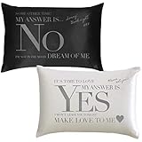 天然シルク100％ 世界最高級 Yes No枕 43cm×63cm 【両面印刷 1個】ラッピング済み