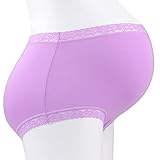Vogue of Eden Women's Modal Maternity Brief Pregnant Underwear Panties Purple(3pcs)