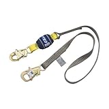 3M DBI-SALA EZ-Stop WrapBax 1246229 6' Shock Absorbing Lanyard Tie-Back Snap Hook At One End Tie-Bac