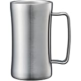ドウシシャ 飲みごろ ジョッキ 600ml 食洗器対応 保温 保冷 真空断熱 ビアジョッキ シルバー