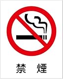 「禁煙（Ｓ）」 床や路面に直接貼れる 路面表示ステッカー 300X230mm