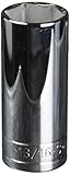 SK Hand Tool 40426 0.38 in. Drive, 6-Point Deep Fractional Socket - 10.1 9 in.