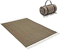 KingCamp レジャシート ピクニックマット 150*200cm 厚手 PEVA素材 耐久 防水 折りたたみ 持ち運び ブランケット コンパクトブラウン 花見・ピクニック・運動会・キャンプ・遠足・花火大会に大活躍 避難防災用 洗濯機洗える