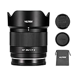 Viltrox AF 35mm F1.7 Eマウント APS-C 大口径 単焦点レンズ 小型 軽量 手動/自動フォーカス 瞳AF 内部合焦構造 Eマウント カメラA7 A7II A7III A7R A7RII A7RIII A7RIV A7S A7SII A7SIII A9 A7C A6400 A6000 A6600 A6100 A6500に対応