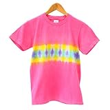 半袖 タイダイ Tシャツ キッズ タイダイ柄 タイダイ染め 160 ボーダーピンク