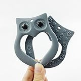 Mamimami Home 歯がため シリコーン製 歯がため ふくろう 10.3x8.2cm 可愛い キュート 新生児 出産祝い 内祝い ギフト 女の子 男の子 看護ジュエリー 手作りペンダント 1個