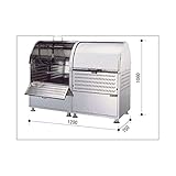 ダイケン クリーンストッカー　CKM-1200R型　連結タイプ　（18-8ステンレスタイプ）　【ゴミ袋（45L）集積目安　14袋、世帯数目安　7世帯】　【ゴミ収集庫】 シルバー