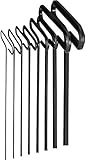 Eklind 33198 Standard Grip Hex T-Key Set, Inch with Pouch, 9-Inch Arm, 8-Piece by Eklind Tool Compan