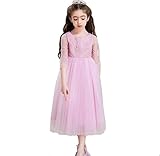 Honey baby 子供服 女の子ドレス 子供フォーマルドレス ロング 立体的な刺繍 お嬢様のドレス キッズドレス プリンセス ジュニアドレス 女の子 ガールズ 七分袖 結婚式 ピアノ発表会式 入園