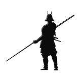 戦国武将 蒔絵シール 「長宗我部元親 黒」シルエット