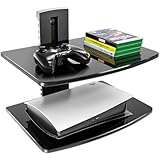 FITUEYES AV棚壁が棚ブラケット AVレシーバコンポーネント Xbox/ケーブルボックス/ゲームシステム 用 スタンドマウント2段ds203801gb 2 - タイヤ Ds203801gb