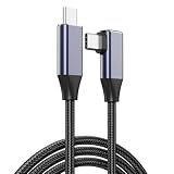 USB C ケーブル L字 100W/5A PD 超急速充電 断線防止 高耐久ナイロン編み USB C iPhone 充電ケーブル Type-c L型 スマホ アンドロイド iPhone 17/16/15シリーズ 、MacBook Pro/Air、 iPad 、Galaxy 等Type-c機種対応(0.5m)