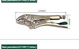 ROOH-5inch 7inch 10 inch Locking pliers round nose Hot sales Welding Tool Straight Jaw Lock Mole Pli