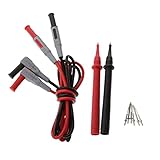 Perfk テストリード ワニ口クリップ バナナプラグ 両端4mm 　1000V 15A 　6ニードル+2先端絶縁電線 自動車メンテナンス用品 一般工具 デジタルマルチメータ用