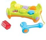 Wishtime Shape Sorter Baby's Blocks Deluxe Hammer Pounding Bench Toddler Action Toy [並行輸入品]