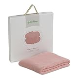 The Little Green Sheep Organic Knitted Baby Blanket (Pink) by The Little Green Sheep