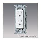 パナソニック 埋込扉付アースターミナル付接地ダブルコンセント 絶縁取付枠付 15A 125V 利休色 WTF11524GK