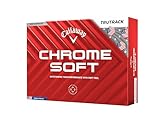 キャロウェイ(Callaway) ゴルフボール CHROME SOFT 24 TRUTRACK USA 3ピース構造 USAトゥルートラック・ホワイト