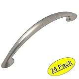 Cosmas ® 323 – 96snサテンニッケルモダンキャビネットハードウェアアーチハンドルプル – 3 – 3 / 4 "インチ( 96 mm )穴中心 – 25パック