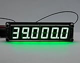 【SANCTUS】 周波数カウンタ モジュール 6LED 0.1～65MHz 信号発生器による動作確認済 (緑LED)