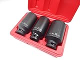 1/2（12.7） インパクトディープソケットセット 30mm 32mm 36mm 12角 インパクトレンチ対応 【安心60日保証付き】