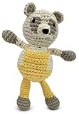 Finn + Emma Rattle Buddy OrganicコットンニットRattle for Baby Boy or Girl マルチカラー EM1-0900b
