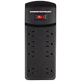 MONSTER 121828 8-Outlet Core Power(R) 800 USB+AV Surge Protector with 2 USB Ports [並行輸入品]