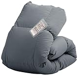 タンスのゲン 羽毛布団 シングル【コインランドリーで洗える！】 W防ダニ ダウン90％ 充填量1.0kg 日本製 7年保証 洗える ウォッシャブル 掛け布団 10119001(112047)