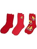 (ヒステリックミニ) Hysteric Mini ROLLING MINI 3P ソックス 16-18cm レッド