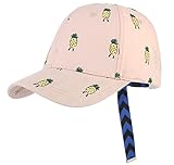 C-Princess 子供 キッズ 野球帽 ベースボール キャップ つば広 日よけ帽子 パイナップル柄 可愛い 女の子 男の子 ストリート スポーツ アウトドア ピンク