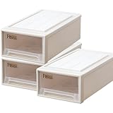 Fits フィッツケース 衣装ケース まとめ買い3個セット クローゼット用 S-30 カプチーノ