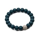 Bumkins Nixi Briesa Silicone Teething Bracelet, Navy [並行輸入品]