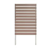 ガーデンフェンス 樹脂 フラット1890 アルミの柱 ブラウン 人工木 フェンス 樹脂 防腐 目隠し ガーデン