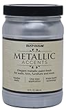 Rust-Oleum Metallic Accents 253534 Decorative 32-Ounce Quart Water Based One Part Metallic Finish Pa