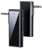 Bluetooth 5.1 トランスミッター&レシーバー 一台多役 Bluetooth送信機＆受信機 3.5mmオーディオ 通信距離10M マイク内蔵 10時間連続運転 SBC対応 デスクトップ/TV/TVボックス/ヘッドホン/ステレオ/アンプ/車載スピーカーなど使用