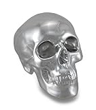 ポリッシュクロームメッキセラミックHuman Skull Money Bank