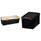『 ボックス RVBOX 770D カーキ/ブラック 幅77×奥行32×高さ28cm』と『 コンテナ バックルコンテナ BL-21 エコブラック』のセット