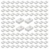 WANDIC空の水彩絵の具パン, DIY 水彩油絵具用フルパレット, 100個(ホワイト)