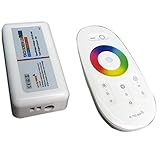 Ruanyi DC12 / 24V 18A RGB RGBW LEDコントローラ2.4GタッチスクリーンのRFリモートコントロール、RGB LEDストリップ電球のダウンライト