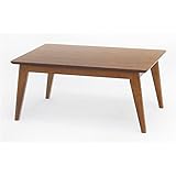 こたつテーブル(ローテーブル/センターテーブル) テリア 本体 【長方形】 幅105cm×奥行75cm 木製 木目調 ファン付きヒーター 生活用品 インテリア 雑貨 インテリア 家具 こたつ こたつ本体 top1-ds-1806916-ak