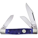 Buck Creek Knives 659blpbブルーダイヤモンドブルーPick Bone