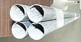 1 – 3 / 8 " x 8 '亜鉛メッキパイプ/ Tubing Forチェーンリンクフェンス、ゲート、支柱 – 4ピース