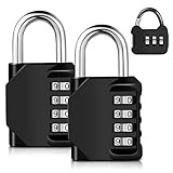 3 - Pack 4桁Weatherproof組み合わせ南京錠、2 - Packの学校の、従業員、アウトドア、ジム&スポーツロッカー、キャビネット&ストレージwith Free Mini 1パック、リ