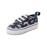 Vans (バンズ)Toddler Authentic V Piranhas Skate Shoe Navy 靴 スケートシューズ 10 [並行輸入品]