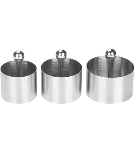 Amazon.co.jp: Alipis セルクル 6cm ステンレススチール製 コールド